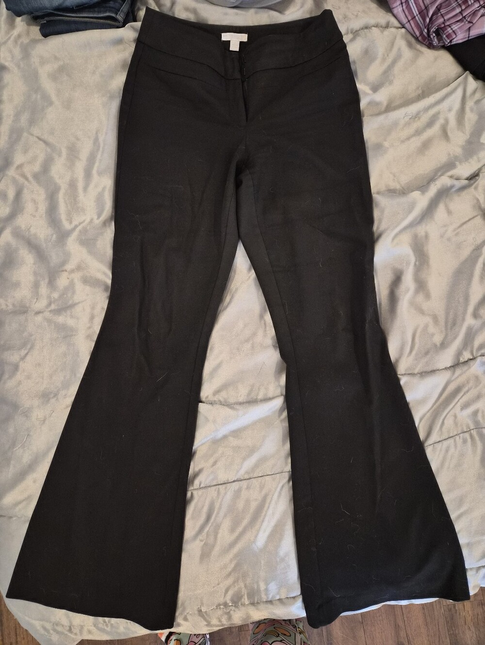 New York & Company Black and White Stretch Top